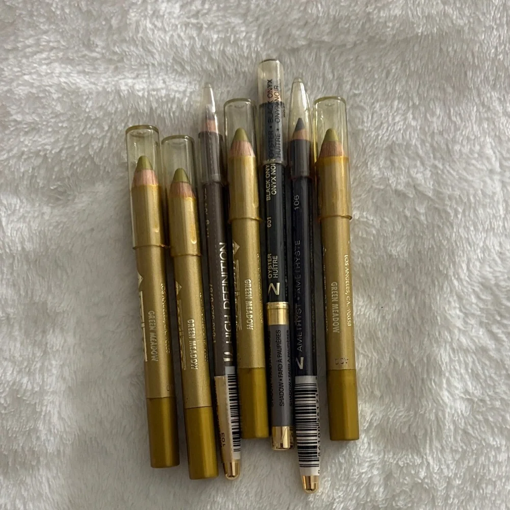 Dual-Ended Eye Pencil Set - Gold, Brown, Green